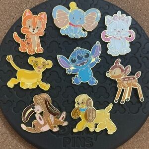 Loungefly Balloon Disney Pets Enamel Pin Set - Multicolor